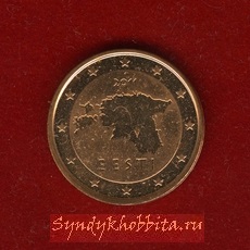 Эстония 2 евро цента 2011 год